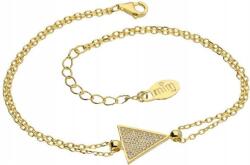 Lovrin Ezüstözött, aranyozott 925-ös ezüst karkötő cirkónia kövekkel, 2, 60g, divatos mintával és charmokkal (Lovrin 52604)