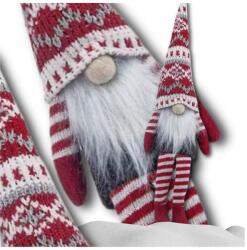  Karácsonyi manó Mikulás 36 cm ülő törpe figura ajándékba (Świąteczny skrzat figurka Mikołaj 36 cm)