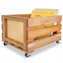 Creative Deco Fa bükk láda kerekekkel nagy bakelit láda (X001YKOLN5)