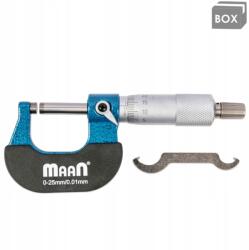 Maan Mikrométer Maan 0-25 mm 0, 01 mm rozsdamentes acél (0565)