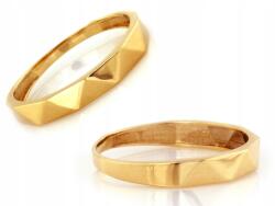 Lovrin Arany 585 karikagyűrű rombuszokkal díszítve, modern design, divatos r15 (Lovrin)