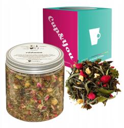 Cup&You Fehér tea Rózsa alma málna rózsaszirom és fánk rózsaszín bors 60g (herbata liściasta sypana mieszanka napar susz)