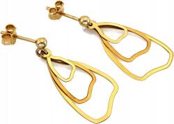 Lovrin Arany fülbevaló 585 modern, hosszú, mozgó elemekkel, arany ajándékba (Lovrin)