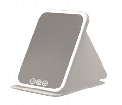 Érintős Kozmetikai Sminktükör, összecsukható, Led keret, akkumulátoros, fehér (TB2671_806)