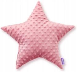  Jukki Csillag Díszpárna Minky Old Rose (antik rózsaszín) (5907534750461)