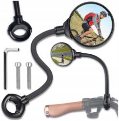  Kerékpár Tükör 1db Visszapillantó Kerékpárra Kerek Rugalmas Kormányra