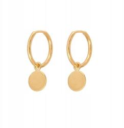 Lovrin Arany fülbevaló nőknek 585 14k karika zsanéros klasszikus ékszerész munkája (61106792)