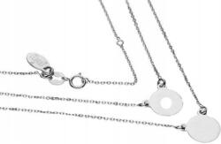 Lovrin Ezüst nyaklánc 925-ös karika és lemez 2, 96g finom ajándék divatos (Lovrin 53581)