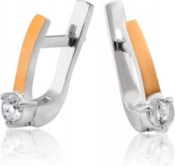 Lovrin Ezüst fülbevaló 925 Elegáns Aranyozott lemezzel, női, ajándék, angol kapcsos (60826699)