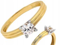 Lovrin Női arany gyűrű 585 cirkóniával, 15-ös méret, 1.65g, divatos, 14 karátos arany (62108005)