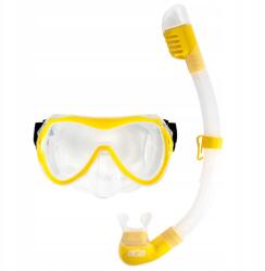 Aga Búvárkészlet maszk és légzőcső M12+S2 Sárga (DS1320YL)