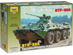 Zvezda Makett Készlet katonai 3560 BTR-80A Orosz Személyszállító Páncélos (1: 35) (4600327035608)