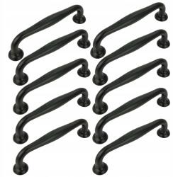 B&B 10 db Fekete bútorfogantyú 96 mm retro fogantyúk szekrényekhez fiókokhoz bútorokhoz (Z10 U105 L96 CZ)