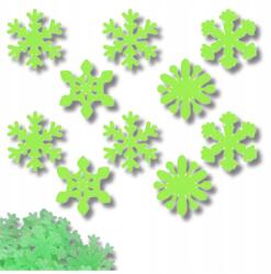  50 db fluoreszkáló hópehely alakú fali matrica (50 szt fluorescencyjnych naklejek ściennych)
