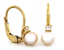 Lovrin Női arany fülbevaló 585 csillogó cirkónia kővel, modern divatos (45936789)