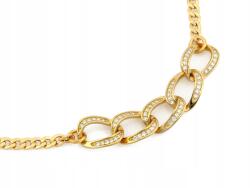 Lovrin 925-ös ezüst nyaklánc cirkóniával, ideális ajándékba, divatos mintával (51738679)