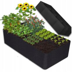  Zöldségesláda Zöldségekhez 180x90x30 cm Fűszerkert Eko Ágyás Vlies szövet (Duża doniczka z włókniny EKO warzywnik kwiaty)