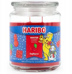 HARIBO karácsonyi illatgyertya üvegben Winter Cherry 510 g Cseresznyés (4262399024432)
