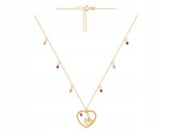 Lovrin Arany nyaklánc 585 cirkónia golyókkal, divatos női minta 14k aranyból (Lovrin 61062)