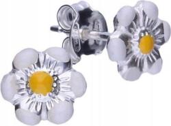Lovrin Ezüst fülbevaló 925 fehér virág 0, 62g eredeti női ajándék (Lovrin 47656)