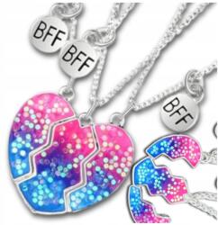 EdiBazzar Nyaklánc barátnőknek Barátság 3az1ben Szív medál Szívek Női Bff (OnClouddss-1Q5A-PX)