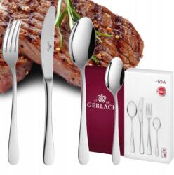 Gerlach Flow Evőeszköz Készlet 24 Darabos 6 Személyes Fényes Evőeszköz Garnitúra Díszdobozban (NK54P)