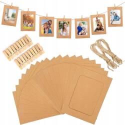 50 db papír képkeret, kraft papírból, 15, 2 x 11 cm (6977652564263)