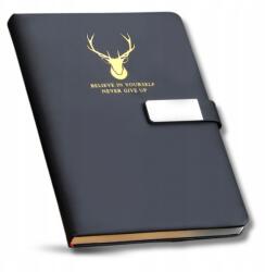 Notesz Tervező Jegyzettömb A5 Füzet Napló Ajándékba Bőr 120 Lapos (Notes planer organizer segregator A5 zapinany)