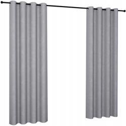 NOW-ART Sima velúr függöny 140x270 cm, karikás, velúr függöny, velvet, fémkarikás (Firana gotowa na kółkach welurowa VELVET)