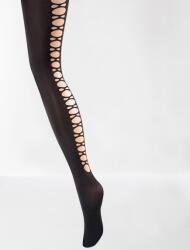 PREDA Mintás női harisnya 444/02 Preda 60 Den mikroszálas fekete méret (5908256862)