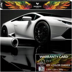  Színes Ppf Fólia Phoenix Protect - Autó Színváltoztató Fólia, Matt Alumínium Ezüst (Folia PPF Matte Aluminium Silver 152cmx16m)