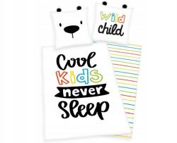 Herding Kétoldalas pamut ágyneműhuzat Cool Kids mintával, fülekkel, 140x200 cm 70x90 cm (4451223077)