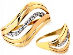 Lovrin Arany gyűrű cirkónia kövekkel, 585-ös 14 karátos, 2.61g, 19-es méret Ajándéknak is kiváló (43792573)