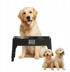  Állítható Dupla Tál Kutyáknak Állvánnyal, Lassító Etető 3az1ben (B0CPVCYVS1)