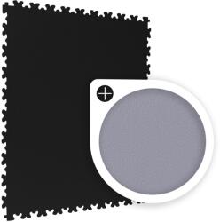 R-Tile Pvc padlólapok garázsba, raktárba, műhelybe, fekete sima, Moduláris padló (RT7mmBlack)