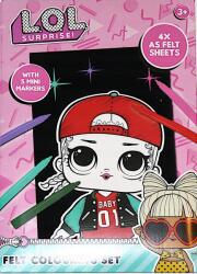 Durabo Lol Surprise Bársonyos Színező 4 db Filctollak (3202658)