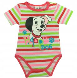 Disney Csecsemő body 101 Dalmata csíkos fukszia 62cm
