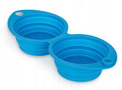 Happet Kutya-macska tál vízhez és eledelhez 2x350 ml összecsukható dupla (M237)