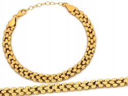 Lovrin Ezüst karkötő aranyozott 925-ös, felfújt elemekkel, 5.71g, r20, ajándék (60067964)