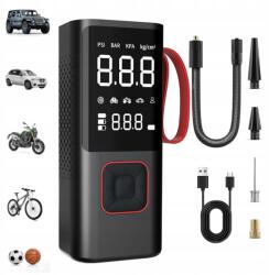 Kompresszor Autós Kerékpár Kompresszor Akkumulátoros 80W (1612250021711YB)