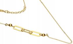 Lovrin Ezüstözött arany nyaklánc 925 sima elemekkel és medálokkal ajándékba (Lovrin 50983)