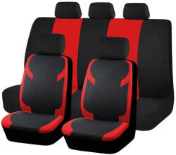  Citroen C4Cactus AD9549RD 9 részes 2 HELYEN osztható univerzális üléshuzat szett - Légzsákos - piros-fekete (AL-01426C4Cactus)