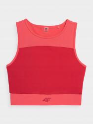 4F Rövid, gyorsan száradó női edzőfelső, rózsaszín, S méret (H4L22-TSDF015-61S-S)
