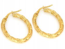 Lovrin Ováls fülbevaló, aranyozott, 925-ös ezüst, 3, 54g, 27, 4mm, elegáns, nőknek (62501679)