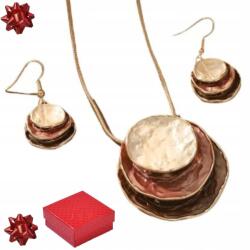  Arany ékszer szett nőknek, aranyozott ajándék szett (a12wk6)