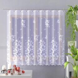 Wisan Elegáns jacquard függöny fehér virágokkal 180 cm Alchemila A135 (AW135A0B180)