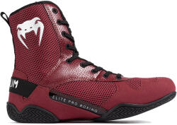 Venum Bokszcipő Venum Elite Boxing wine lees/silver logo 45.5 Eu (VENUM-03681-050-12)