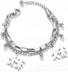  Karkötő Sebészeti acél Ezüst lánc 316L (S24)