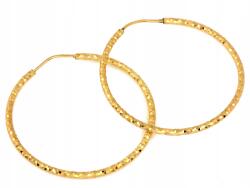 Lovrin Ezüst fülbevaló 925 aranyozott karika 36mm 2.50g elegáns ajándék divatos