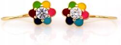 Lovrin Arany fülbevaló 585 kislányoknak színes zománc klasszikus női modell (43798409)